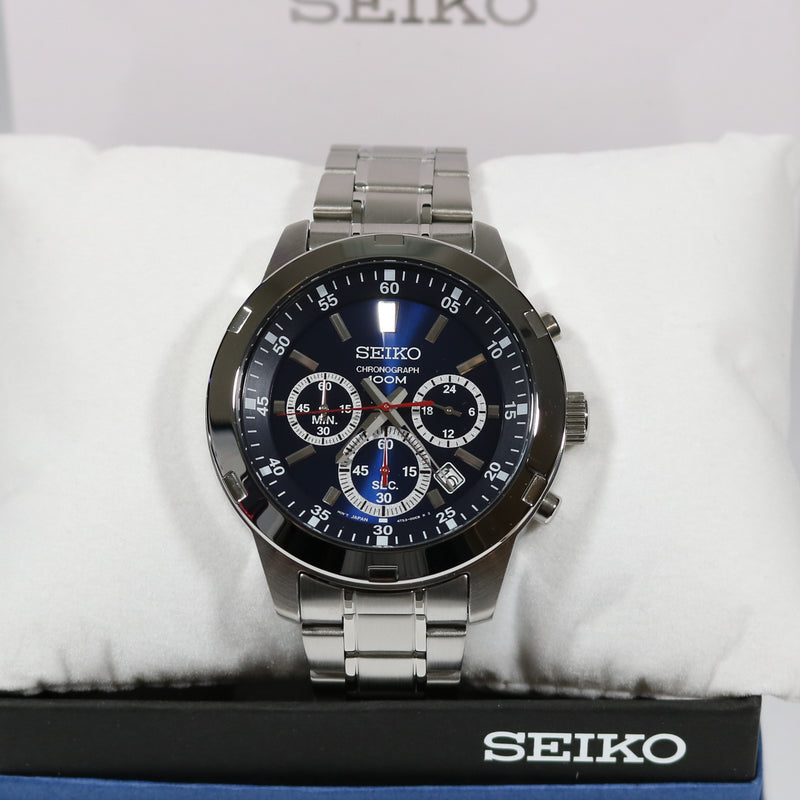 Seiko Neo Sports Blue Dial Chronograph Men Watch SKS603P1 Chronobuy