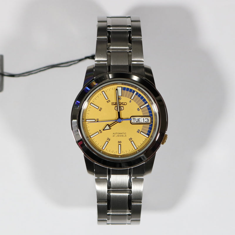 Seiko 5 Sports Yellow Dial Men's Automatic Watch SNKK29K1