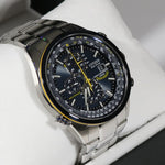 Citizen Eco- Drive  Blue Angels Chronograph Stainless Steel Watch AT8020-54L