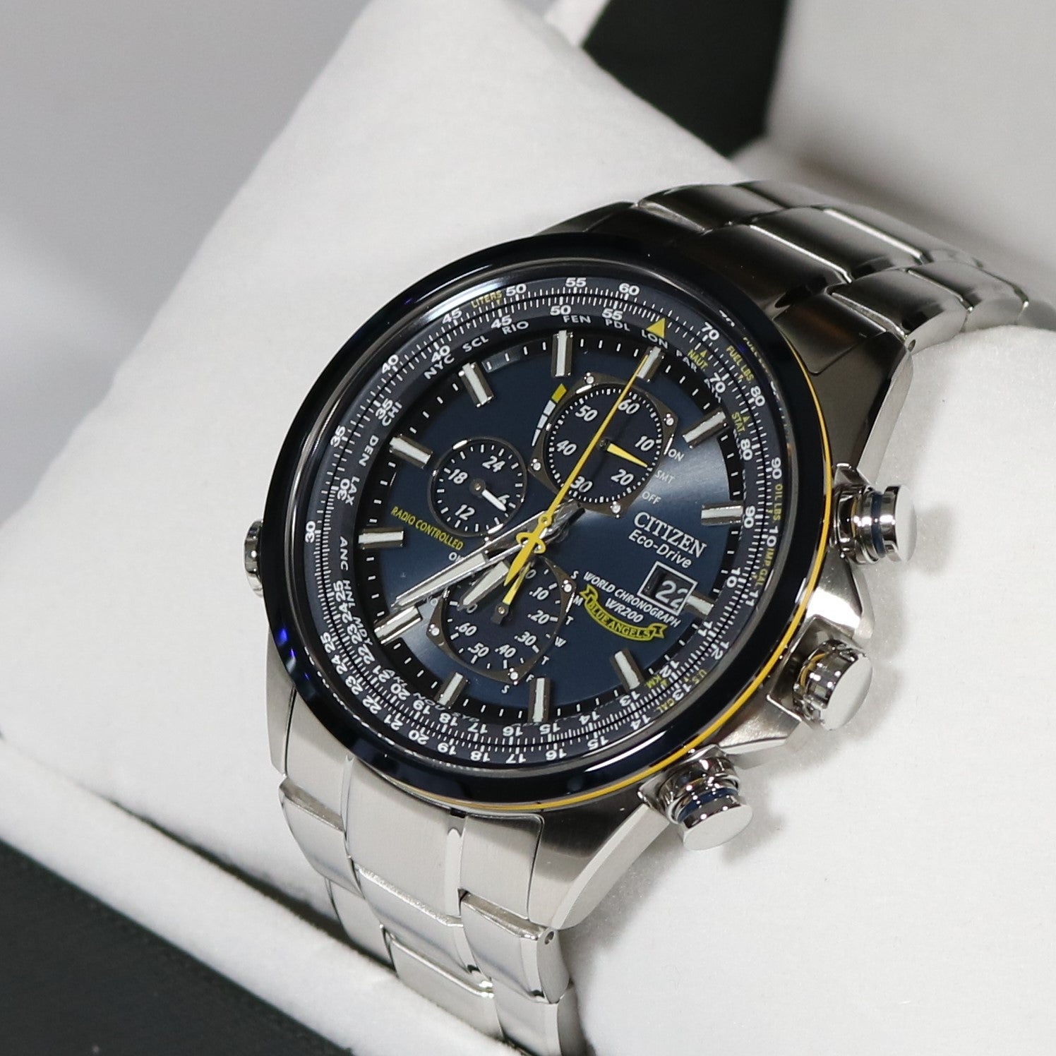 Citizen Eco- Drive Blue Angels Chronograph Stainless Steel Watch