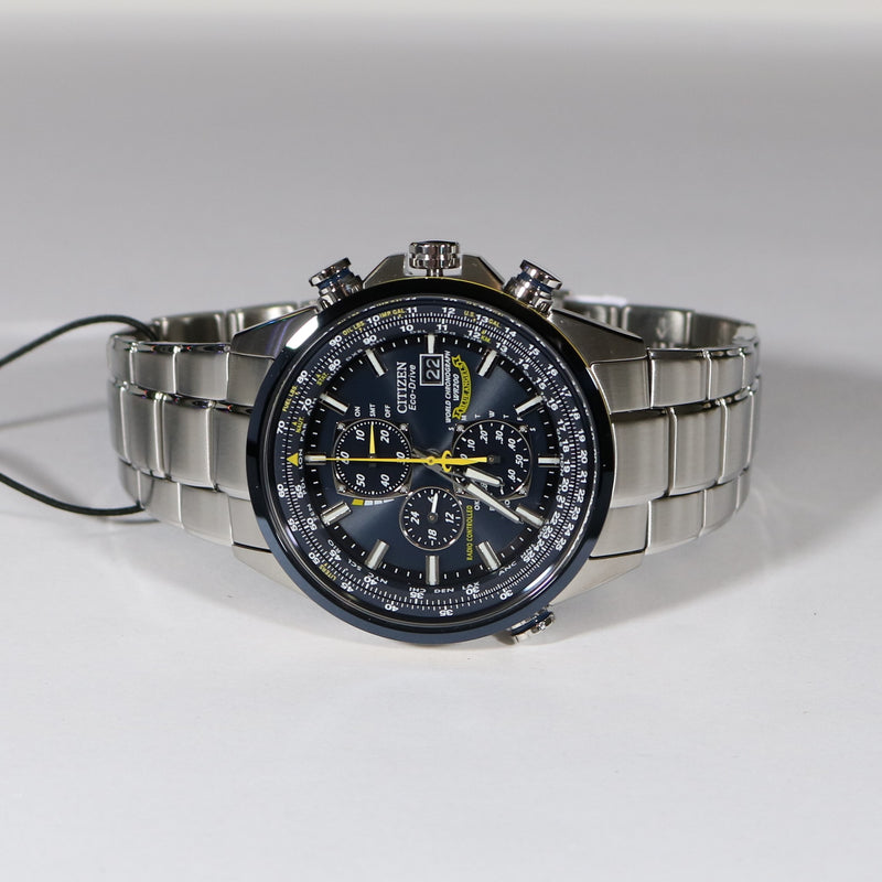 Citizen Eco- Drive  Blue Angels Chronograph Stainless Steel Watch AT8020-54L