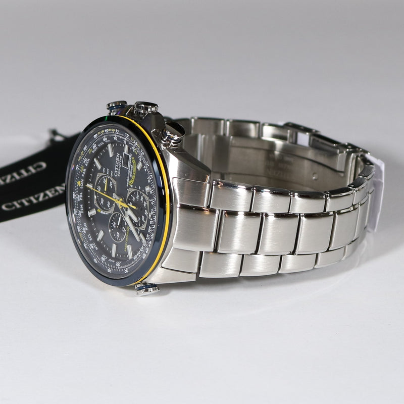 Citizen Eco- Drive  Blue Angels Chronograph Stainless Steel Watch AT8020-54L