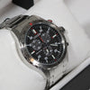 Citizen Eco-Drive Men's Stainless Steel Black Dial Chronograph Watch AT2520-89E