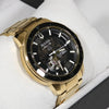 Bulova Marine Star Automatic Gold Tone Black Dial Men's Watch 97A174
