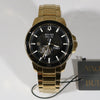 Bulova Marine Star Automatic Gold Tone Black Dial Men's Watch 97A174