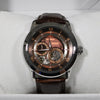 Bulova Sutton Automatic Stainless Steel Brown Skeleton Dial Men's Watch 96A120