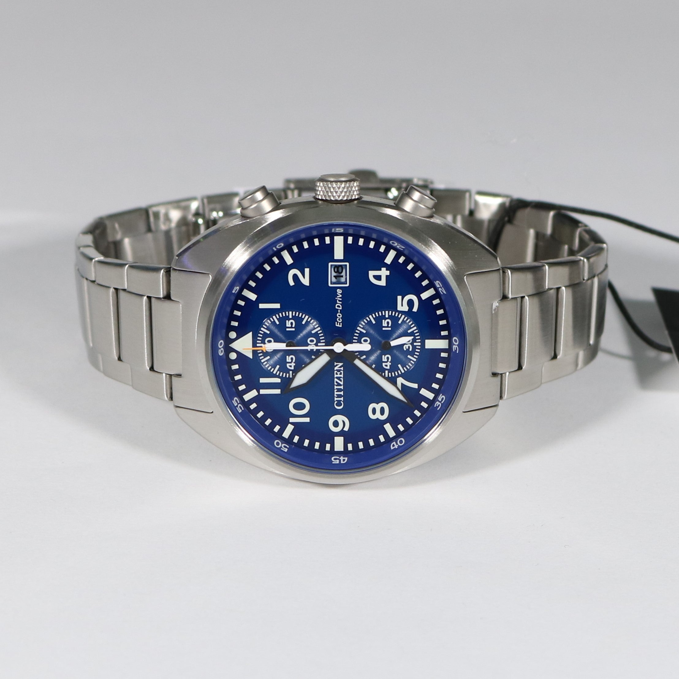 Citizen Eco-Drive Blue Dial Stainless Steel Men's Sports Watch CA7040-85L