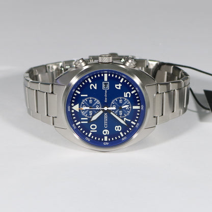 Citizen Eco-Drive Blue Dial Stainless Steel Men's Sports Watch CA7040-85L