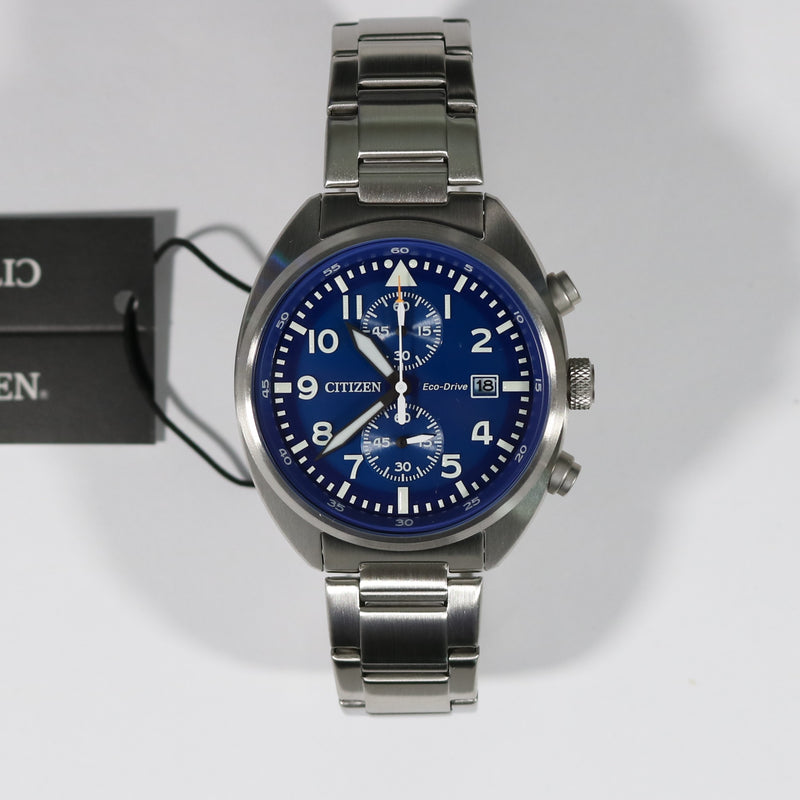Citizen Eco-Drive Blue Dial Stainless Steel Men's Sports Watch CA7040-85L