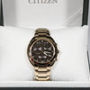 Citizen Eco Drive Women's Rose Gold Tone Brown Dial Watch FB1395-50W