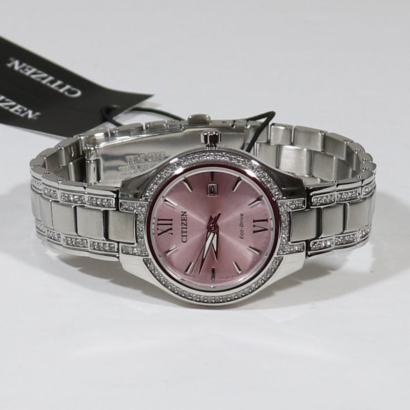 Citizen Eco-Drive Stainless Steel Pink Dial Women's Watch FE1230-51X