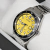 Citizen Eco Drive Yellow Dial Stainless Steel Men's Dress Watch AW1760-81Z
