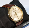 Seiko Quartz Gold Tone Stainless Steel Champagne Texture Dial Men's Watch SGEH86P1 - Chronobuy