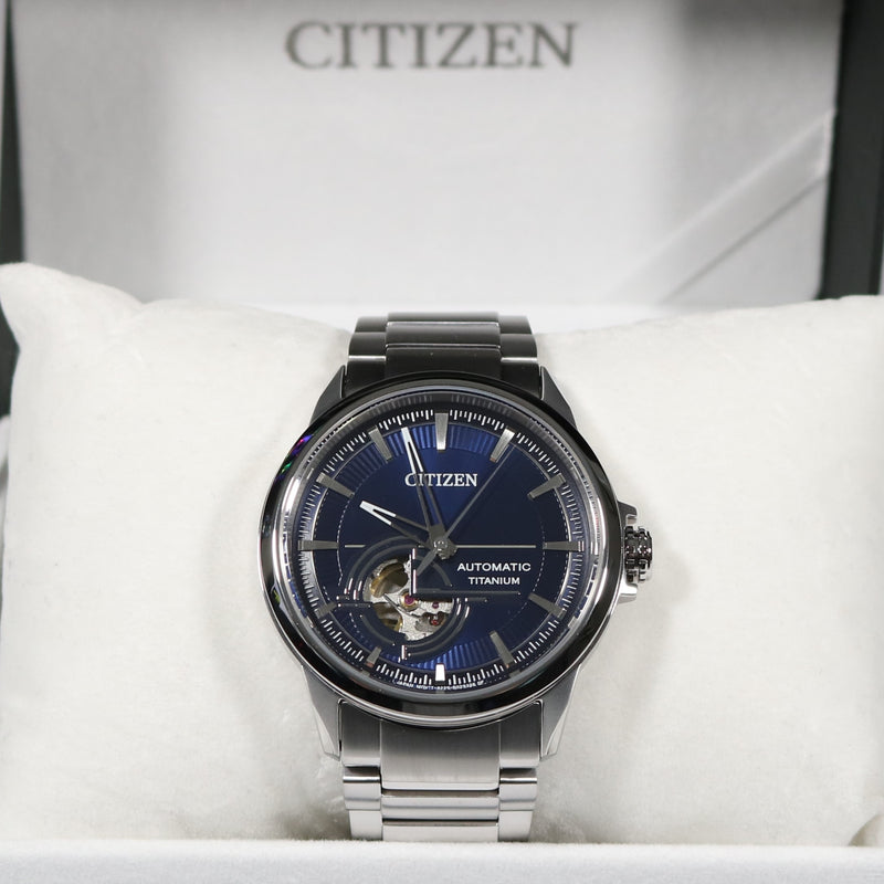 Citizen Super Titanium Automatic Blue Dial Men's Watch NH9120-88L