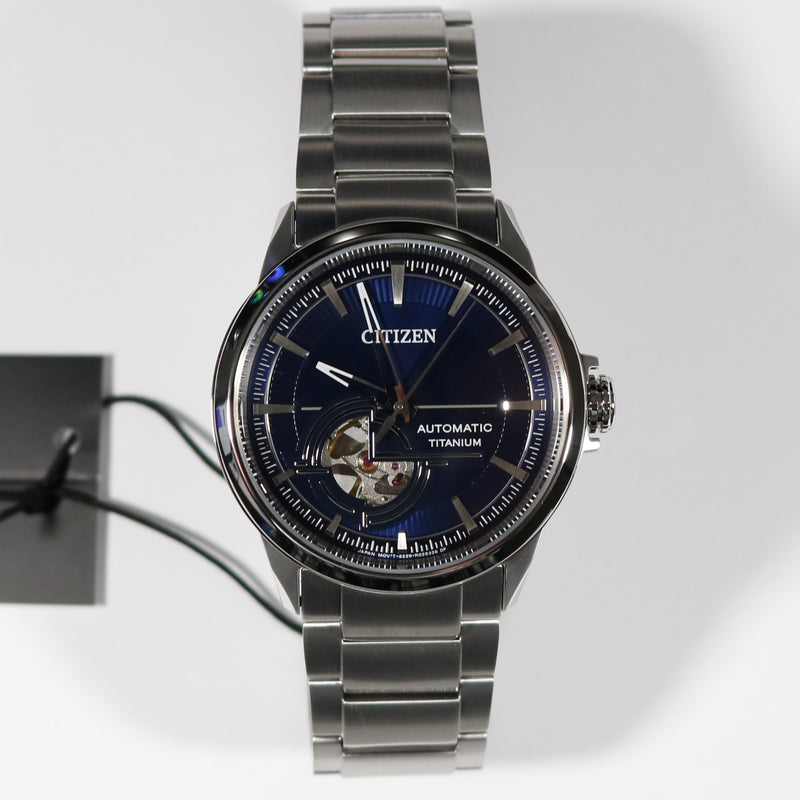 Citizen Super Titanium Automatic Blue Dial Men's Watch NH9120-88L