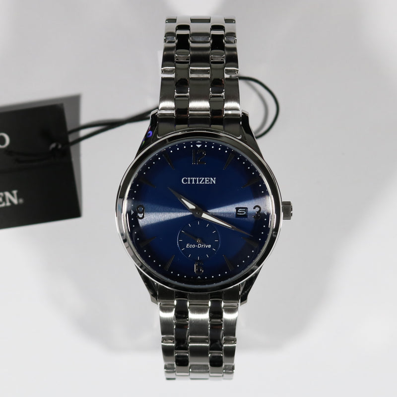 Citizen Eco-Drive Men's Elegant Blue Dial Stainless Steel Watch BV1111-75L
