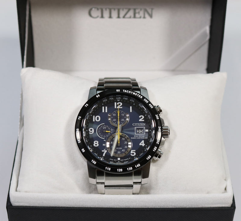 Citizen Eco-Drive Radio Controlled Chronograph Men's Watch AT8124-91L - Chronobuy
