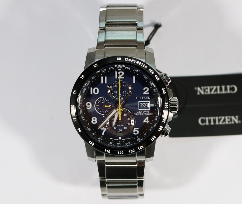 Citizen Eco-Drive Radio Controlled Chronograph Men's Watch AT8124-91L - Chronobuy