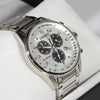 Citizen Eco-Drive Chronograph White Dial Stainless Steel Men's Watch AT2390-82A - Chronobuy