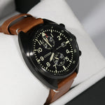 Citizen Eco-Drive Men's Black Dial Brown Leather Strap Watch CA7045-14E