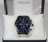 Citizen Chronograph Quartz Blue Dial Men's Stainless Steel Analog Watch AN3600-59L - Chronobuy