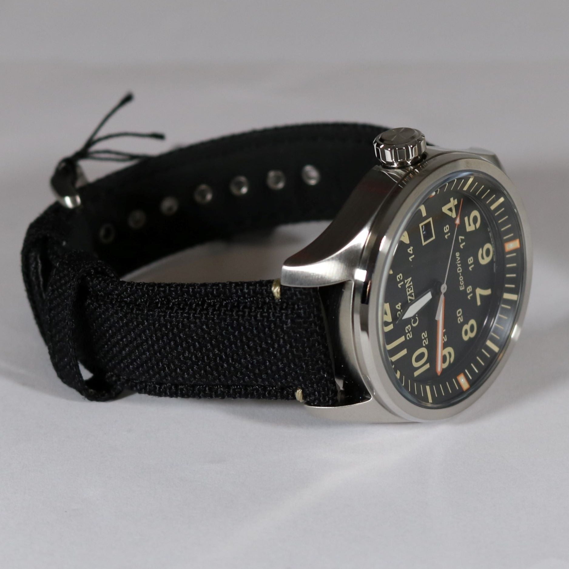 Citizen Eco-Drive Military Black Dial Mens's Watch AW5000-24E – Chronobuy