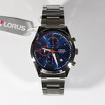 Lorus Blue Dial Stainless Steel Chronograph Men's Watch RM391FX9