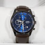 Lorus Blue Dial Stainless Steel Blue Dial Leather Strap Men's Watch RM397FX9