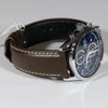 Lorus Blue Dial Stainless Steel Blue Dial Leather Strap Men's Watch RM397FX9