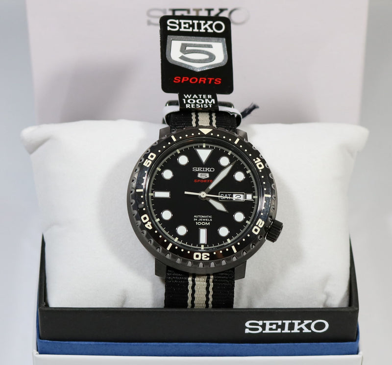 Seiko 5 Sports Bottle Cap Nylon Strap Automatic Men's Watch SRPC67K1 - Chronobuy