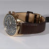 Citizen Men's Eco-Drive Brown Leather Strap Dress Watch AT2393-17H - Chronobuy