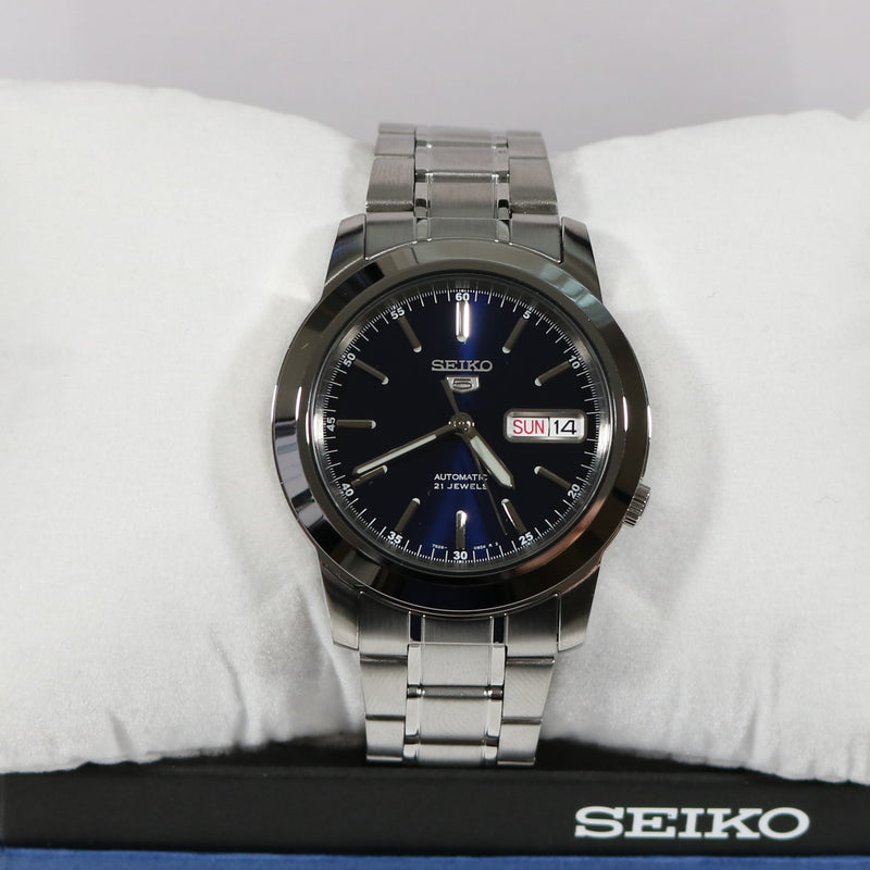 Seiko 5 Blue Dial Stainless Steel Men's Watch SNKE51K1