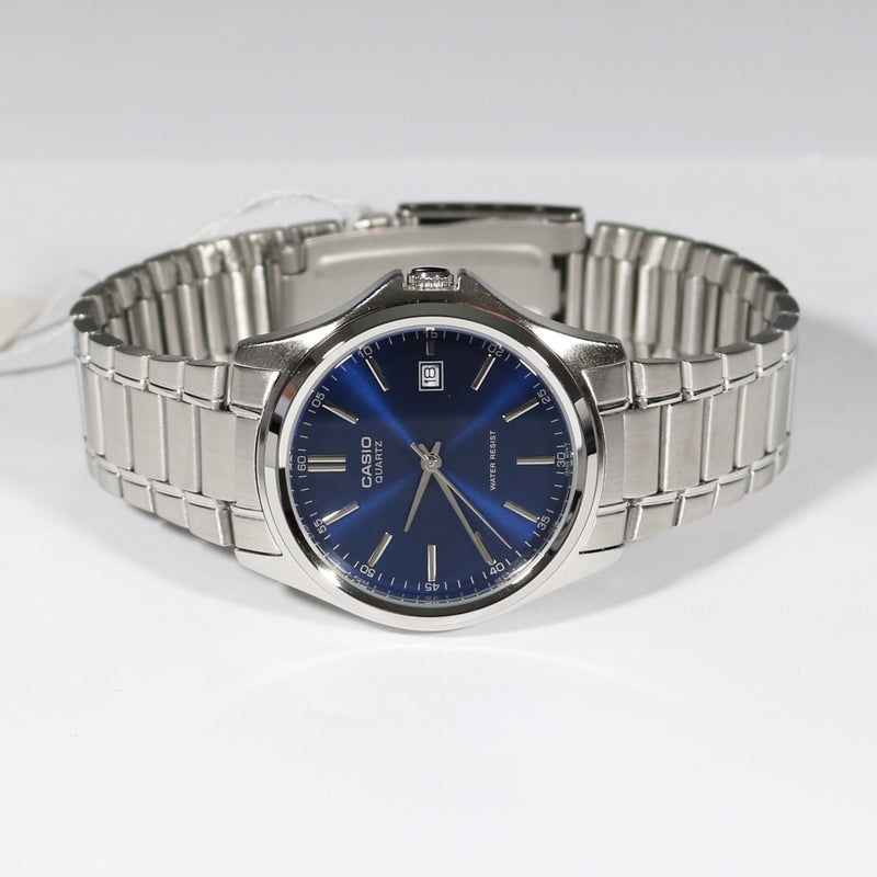 Casio Men's Stainless Steel Blue Dial Dress Watch MTP-1183PA-2A