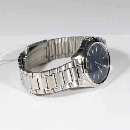 Casio Men's Stainless Steel Blue Dial Dress Watch MTP-1183PA-2A