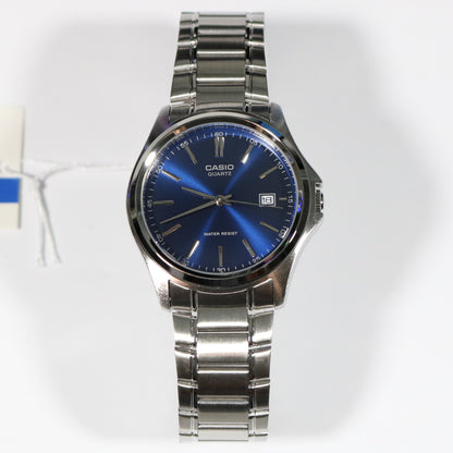 Casio Men's Stainless Steel Blue Dial Dress Watch MTP-1183PA-2A