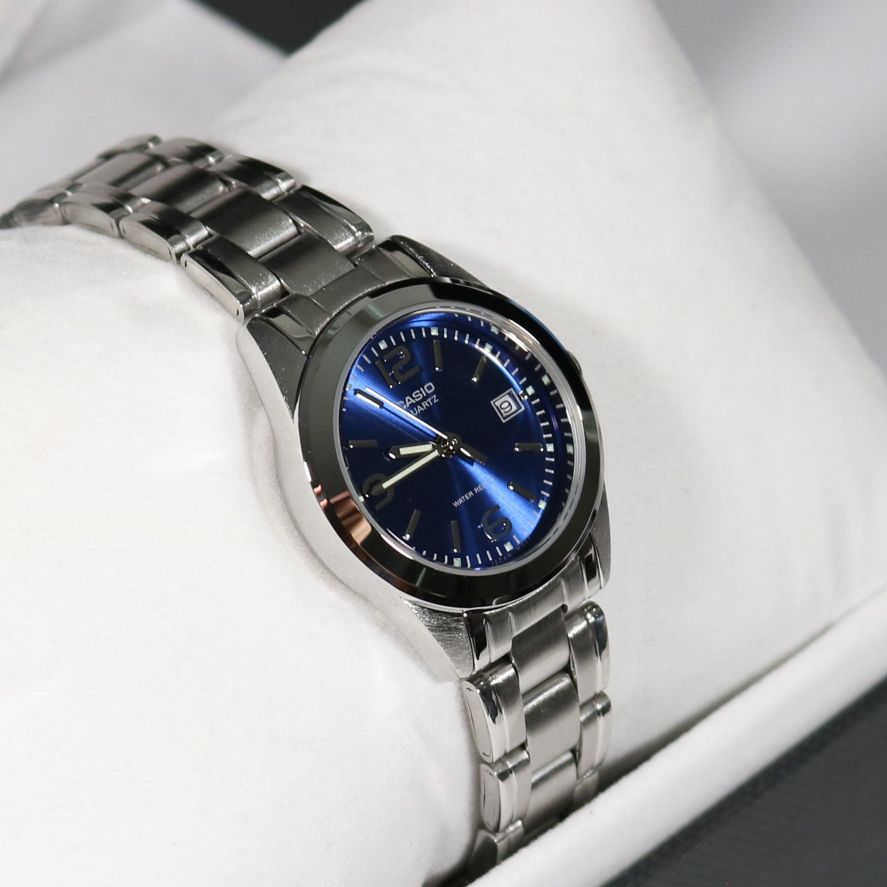Casio Women's Blue Dial Stainless Steel Watch LTP-1259PD-2A