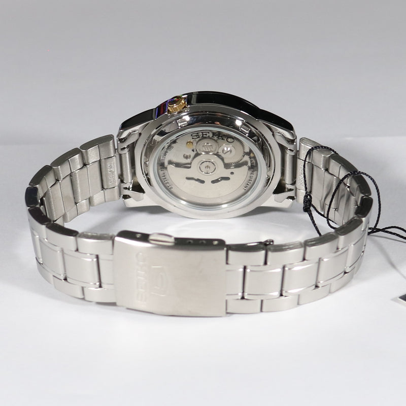 Seiko 5 Men's Automatic White Dial Stainless Steel Watch SNKK07K1