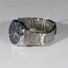 Lorus Men's Blue Textured Dial Stainless Steel Men's Watch R3A59AX9