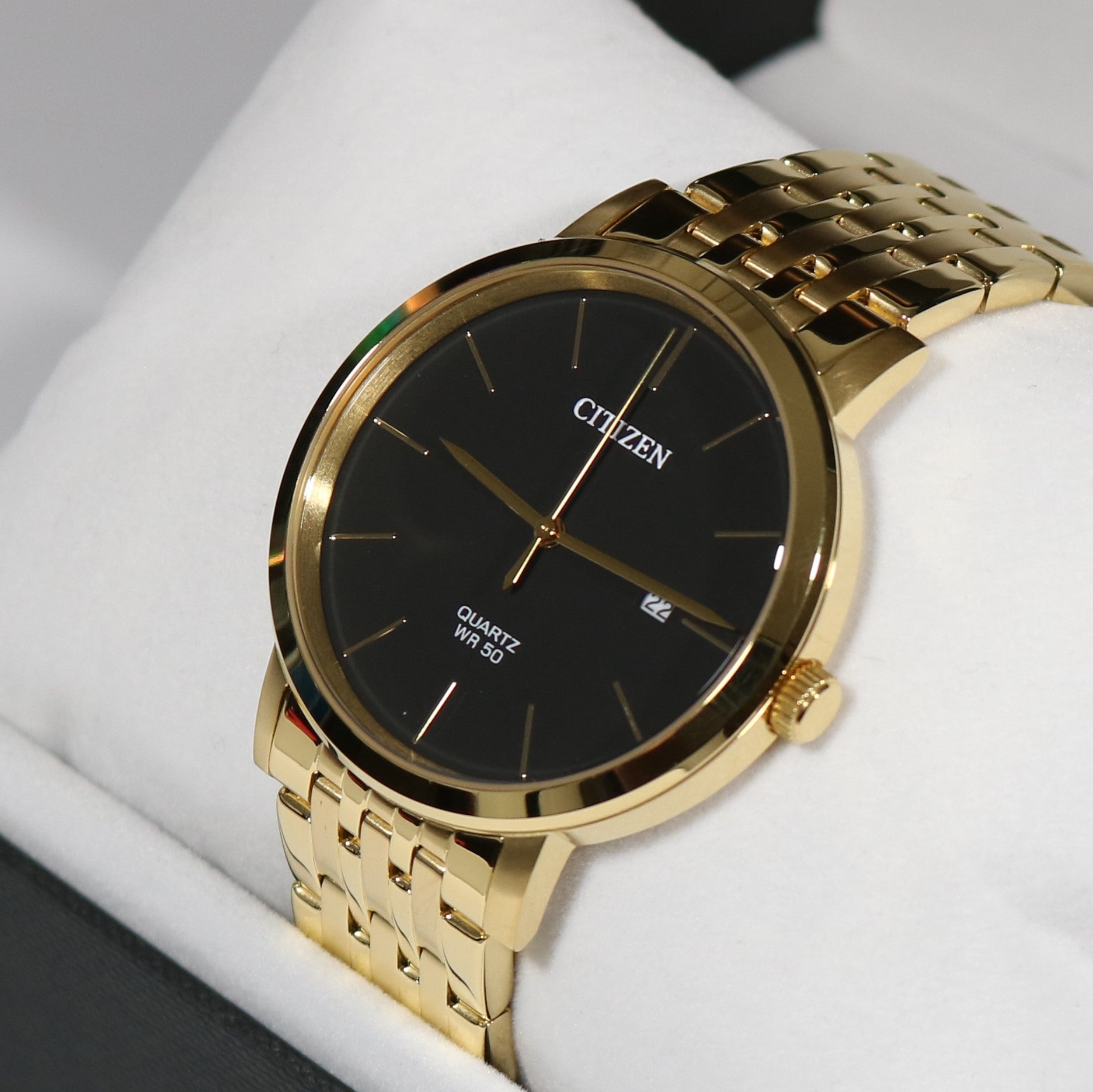 Citizen Quartz Men\'s Gold Tone Stainless Steel Watch BI5072-51E – Chronobuy