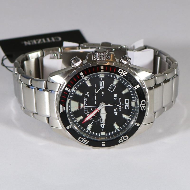 Citizen Chronograph Wristwatch Eco-Drive Solar Men's Watch AT2430-80E - Chronobuy