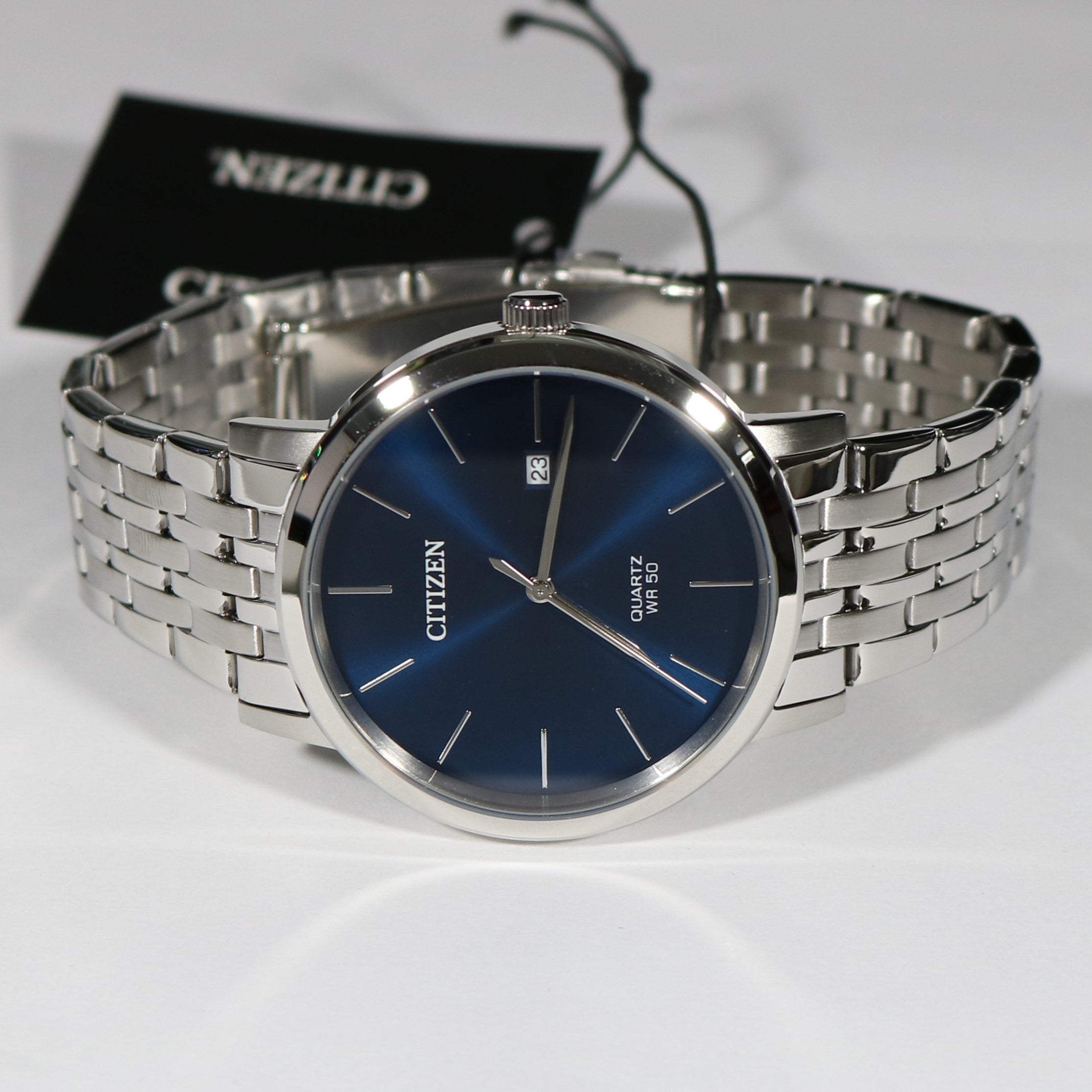 Citizen Quartz Blue Dial Classic Style Men\'s Stainless Steel Watch BI5 –  Chronobuy