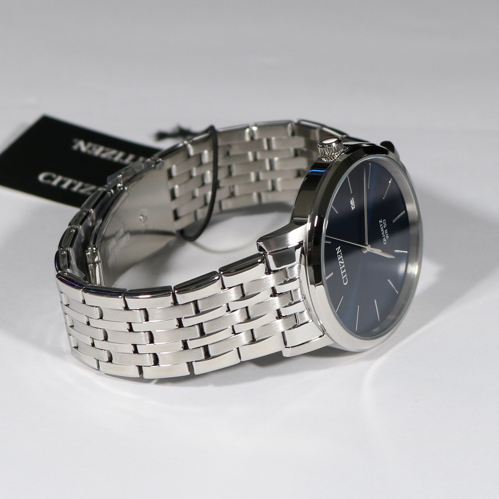 Style Quartz Men\'s Blue Steel Watch Chronobuy Classic – Stainless Dial BI5 Citizen