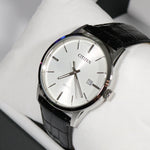 Citizen Quartz Classic Style White Dial Stainless Steel Men's Watch BI5000-01A