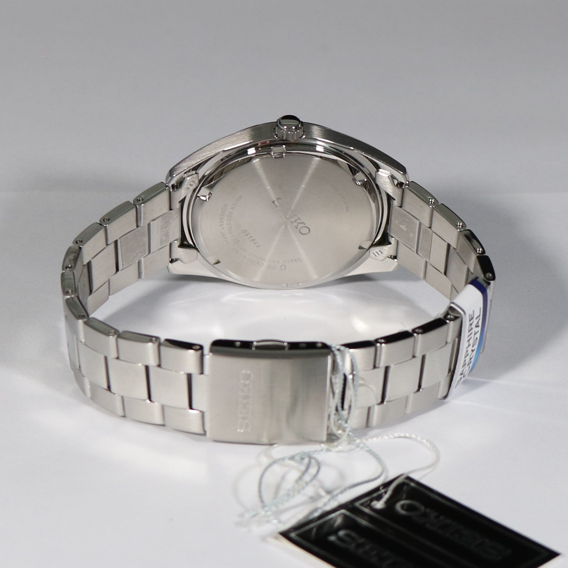 Seiko Quartz Grey Dial Stainless Steel Men's Watch SUR343P1 – Chronobuy