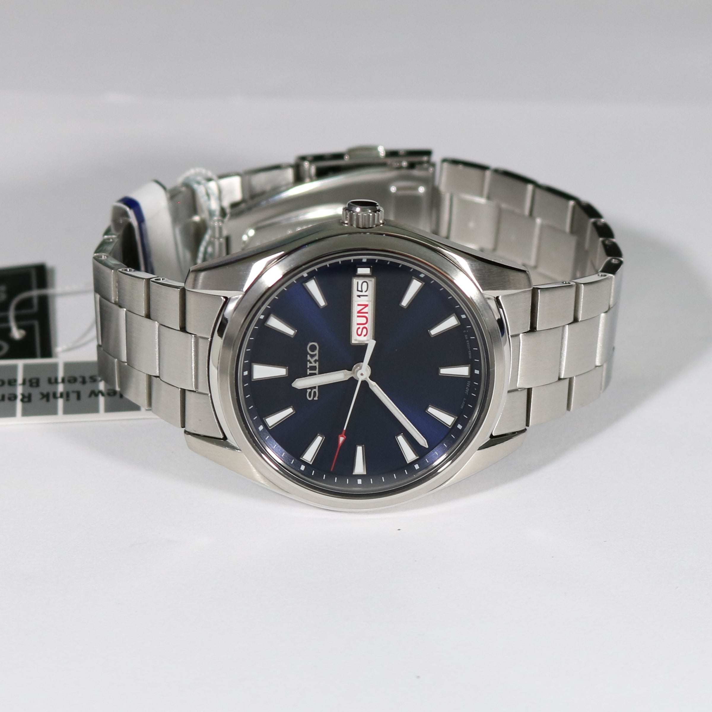Seiko Quartz Blue Dial Stainless Steel Men's Watch SUR341P1 – Chronobuy