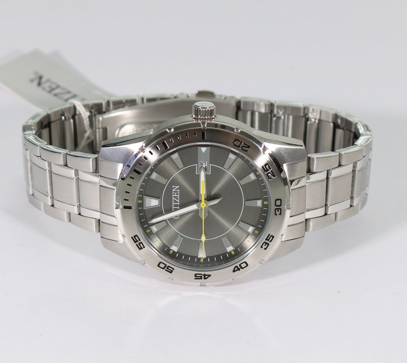 Citizen Quartz Stainless Steel Silver Dial Men's Watch BI1040-50H - Chronobuy