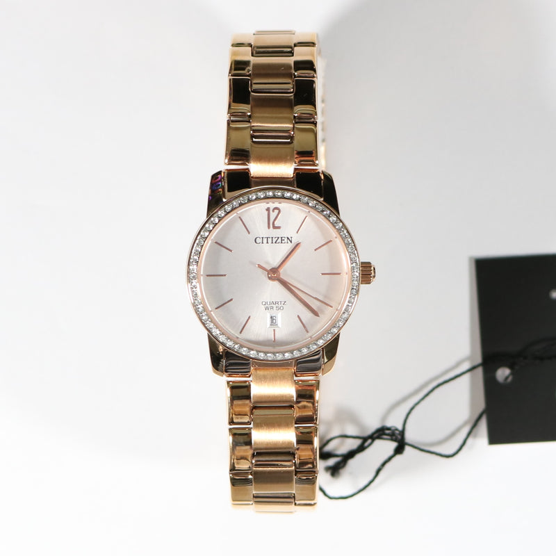 Citizen Women's Rose Gold Tone Stainless Steel Watch EU6039-86A