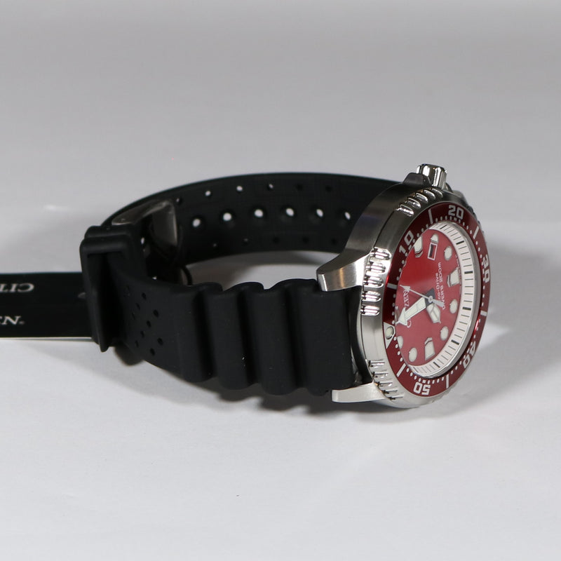 Citizen Eco-Drive Promaster Red Dial Sea Divers Watch BN0159-15X