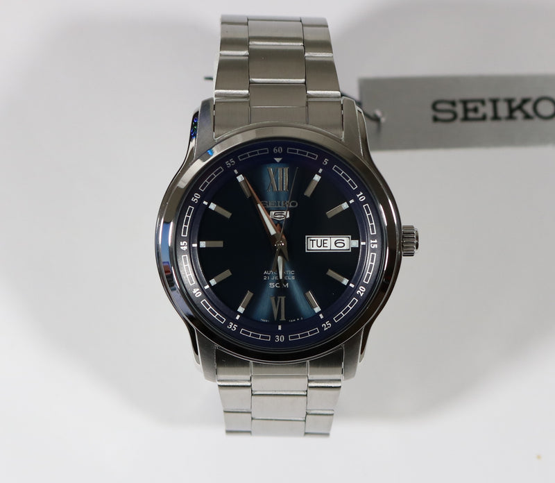 Seiko 5 Blue Dial Day Date Automatic Men's Watch SNKP17K1 - Chronobuy