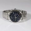 Seiko Quartz Stainless Steel Blue Dial Chronograph Men's Watch SNAF65P1